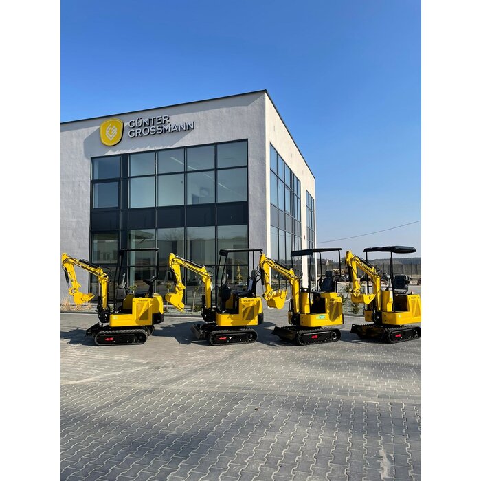 Günter Grossmann GG 1100 Gunter Grossmann Minibagger 3 Zylinder Kubota Gelenkmast verstellbare Raupen