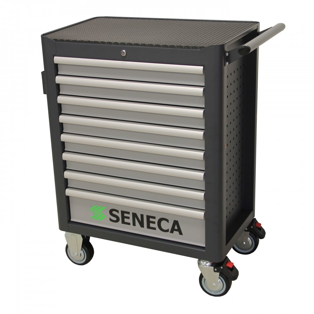 Seneca Werkzeugwagen seneca 8 schubladen grau
