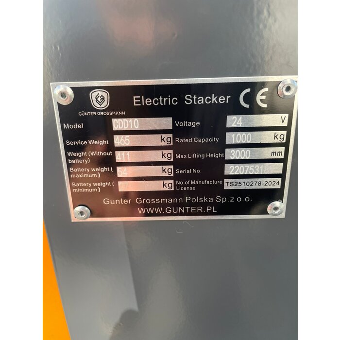 Günter Grossmann Electric Stacker