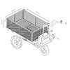 Hzc / Landworks Electric wheelbarrow up to 230 kg load capacity (ES231)