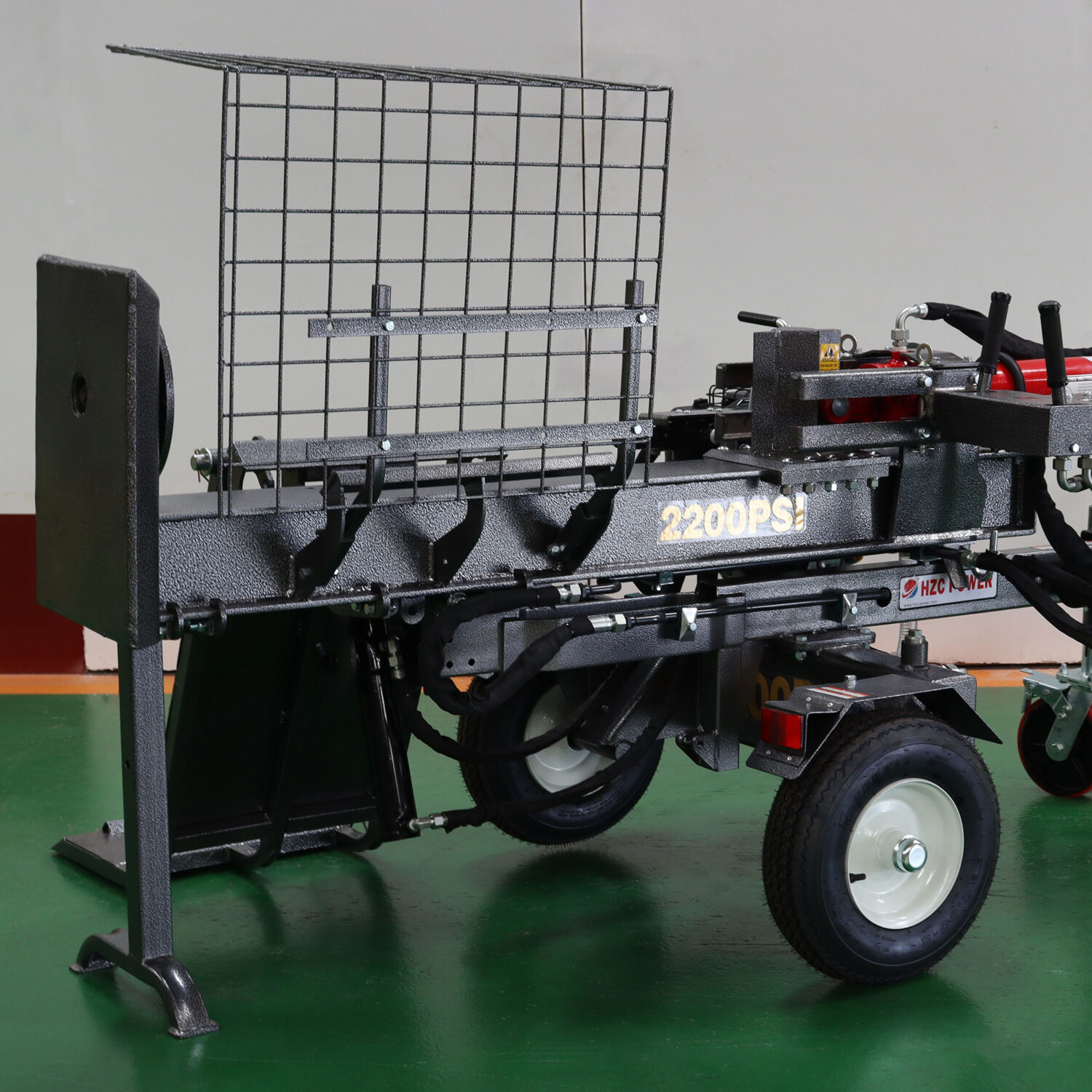 Hzc / Landworks 22 t horizontal petrol log splitter with log lifter, 1