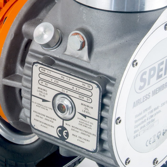Spero tools 4.0Ltr/min Airless membraampomp 6 liter trechter - SPA101A