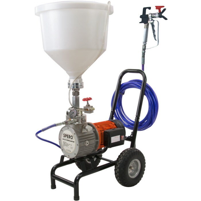 Spero tools 4,0 l/min Airless-Membranpumpe, 30-Liter-Trichter – SPA101B