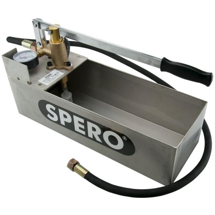 Spero tools Afperspomp 12 liter RVS bak leiding afperspomp - max. druk 60 bar SAP3001