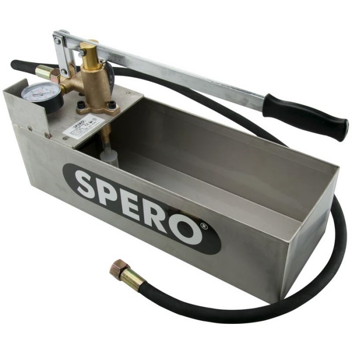Spero tools Afperspomp 12 liter RVS bak leiding afperspomp - max. druk 60 bar SAP3001
