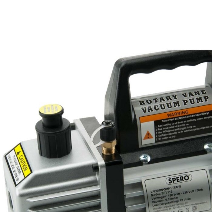 Spero tools Vacuum pump 42Ltr/min - 180Watt - 1 stage vacuum pump - Max: 0.05Bar