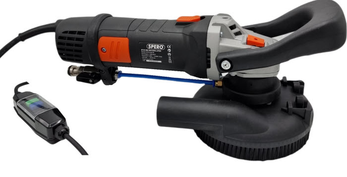 Spero tools Polijstmachine - NAT1400 Watt gebruik met verende stofkap & afneembare neus SPHS1001W