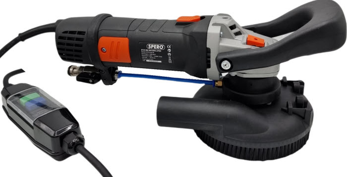 Spero tools Polijstmachine - NAT1400 Watt gebruik met verende stofkap & afneembare neus SPHS1001W