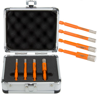 Spero tools HEX Tile drill set 6, 8, 10 & 13mm WAX Dry