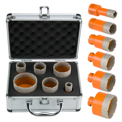 Spero tools M14 Tile Drill Bit Set 19, 28, 35, 45, 51 & 65mm Wet & Dry