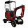 Petrol mini excavator, 4-wheel, adjustable undercarriage (BVR600K)