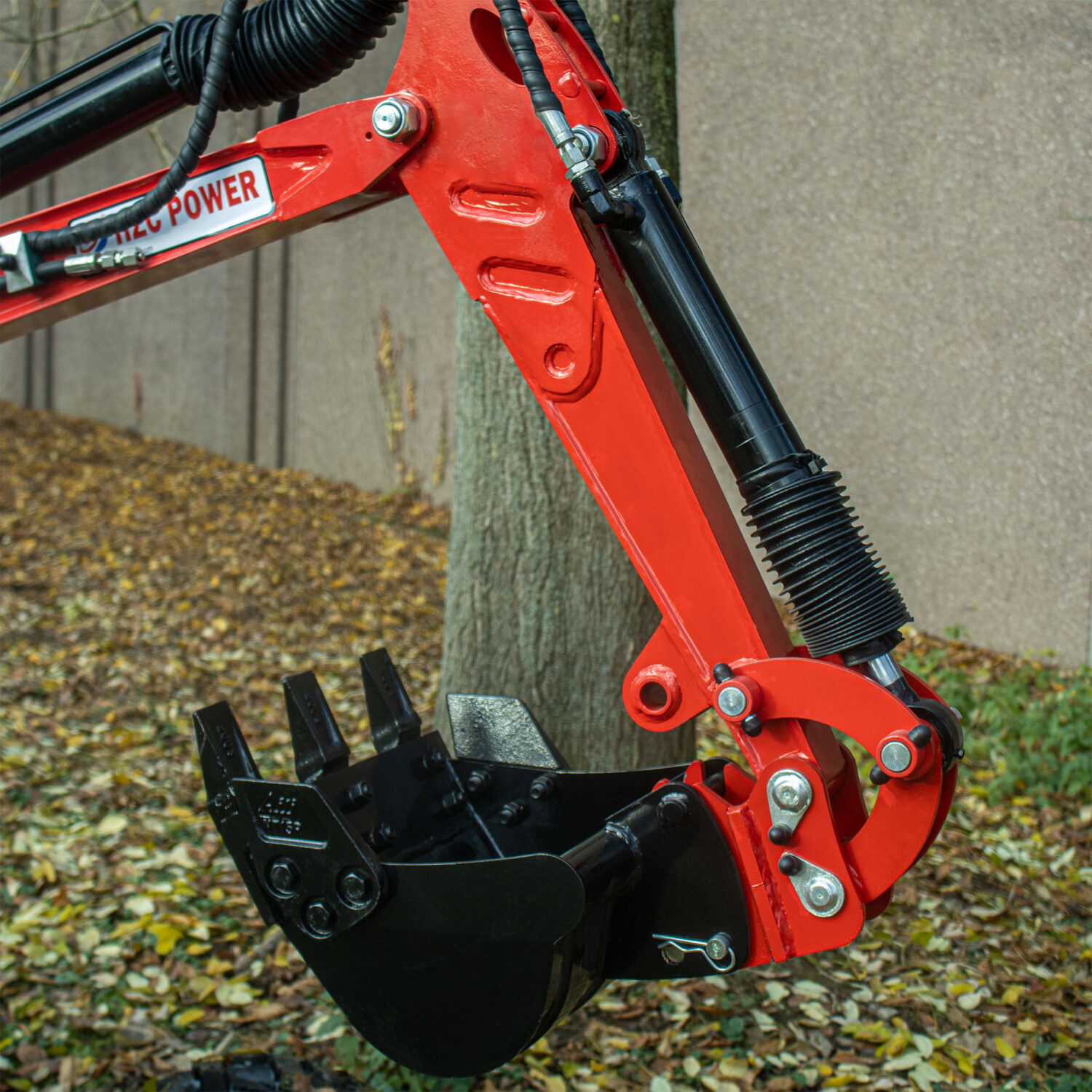 Hzc / Landworks Benzin-Minibagger, 4-Rad, verstellbarer Unterwagen (BVR600K)