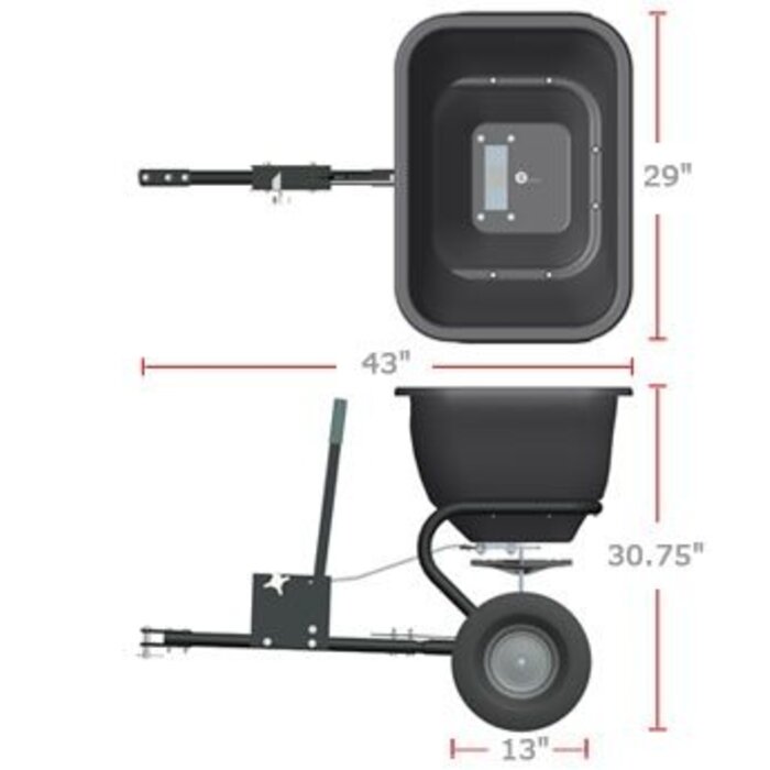 Brinkly Brinly getrokken strooier 60kg