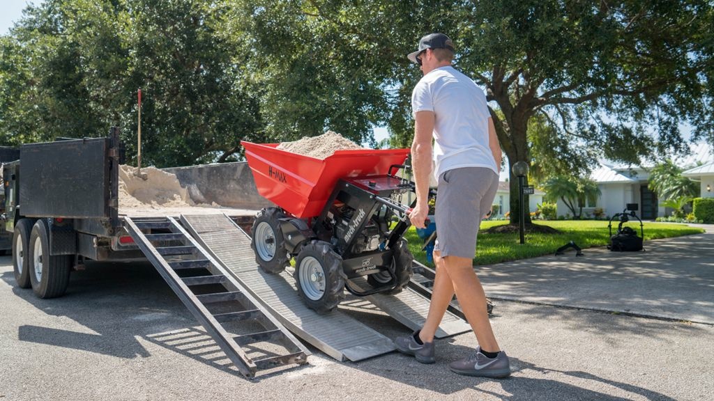 Muck-Truck H-Max 4 wiel kruiwagen wieldumper hydraulisch kiepen