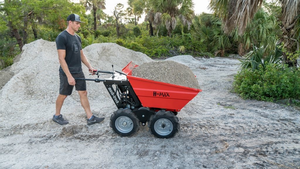 Muck-Truck H-Max 4 wheel wheelbarrow wheel dumper hydraulic tipping