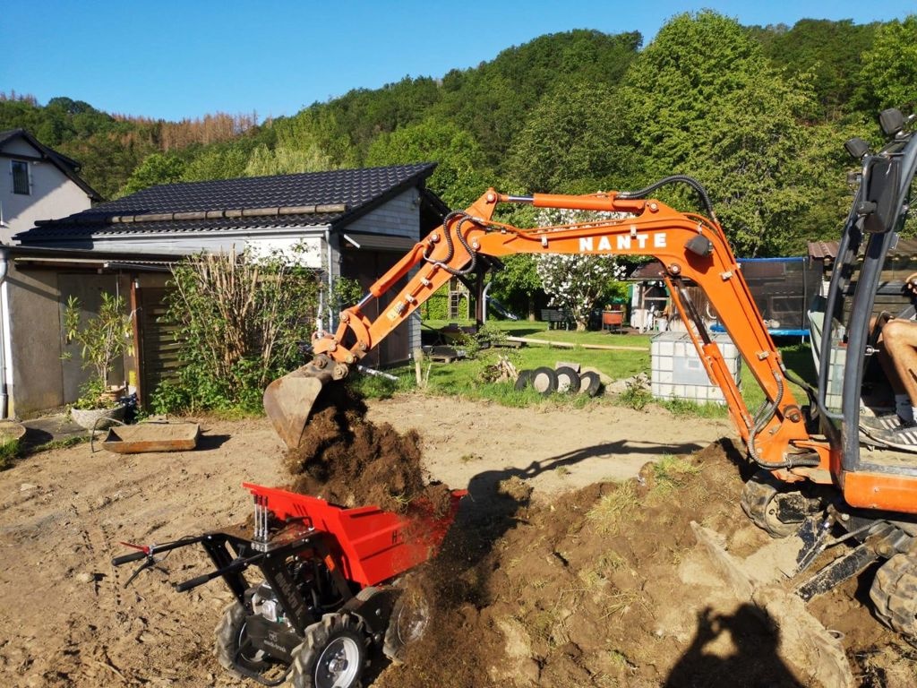 Muck-Truck H-Max 4 wiel kruiwagen wieldumper hydraulisch kiepen