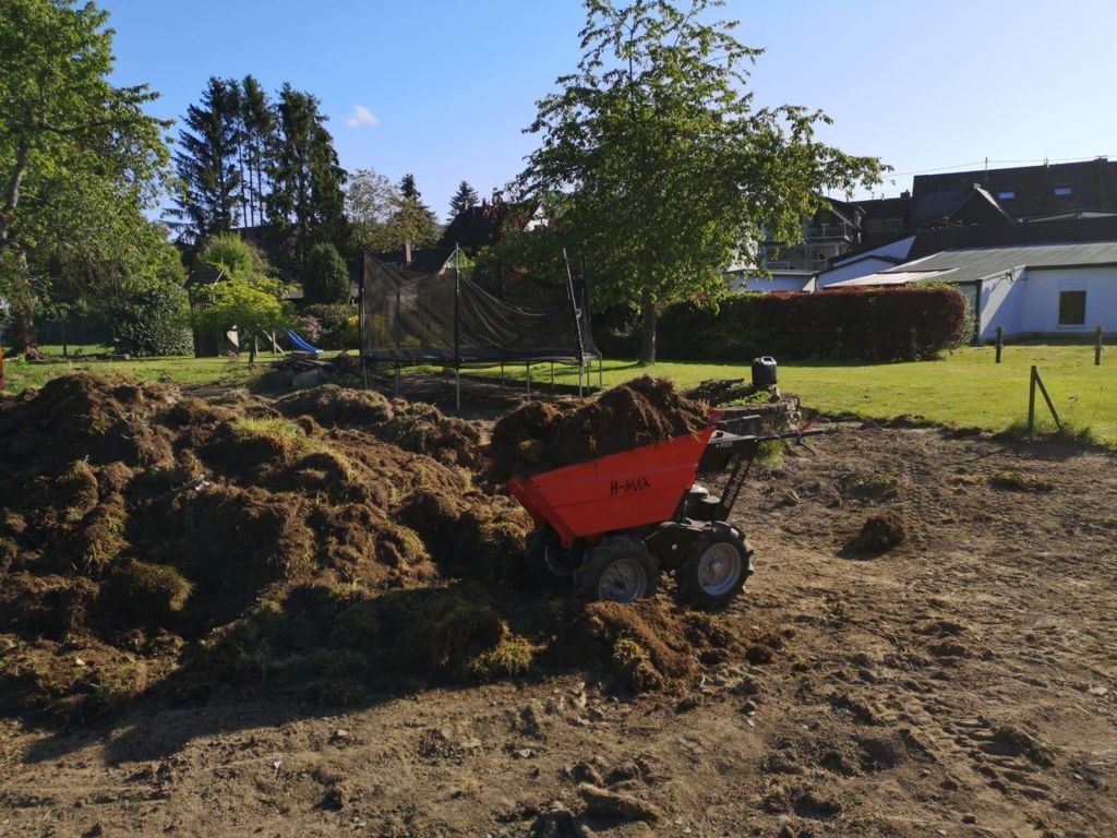 Muck-Truck H-Max 4 wheel wheelbarrow wheel dumper hydraulic tipping