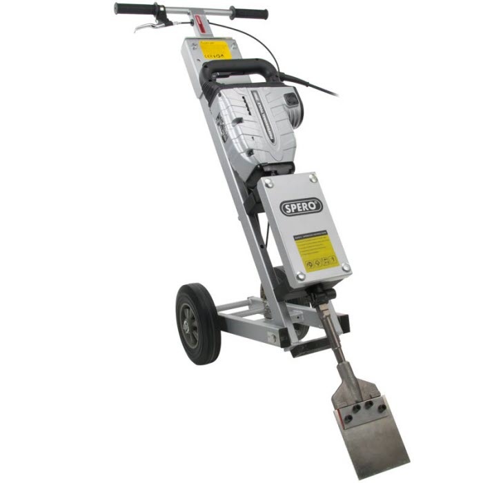 Spero tools Losse Hakplaat Metaal tapijt/linolium tbv spadeset Breekhamer trolley, BHT4001