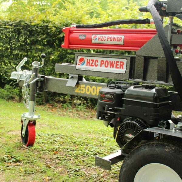 Hzc / Landworks 25 Tonnen horizontaler Holzspalter mit Benzinmotor, Holzlift und Schutzabdeckung (HS25205)