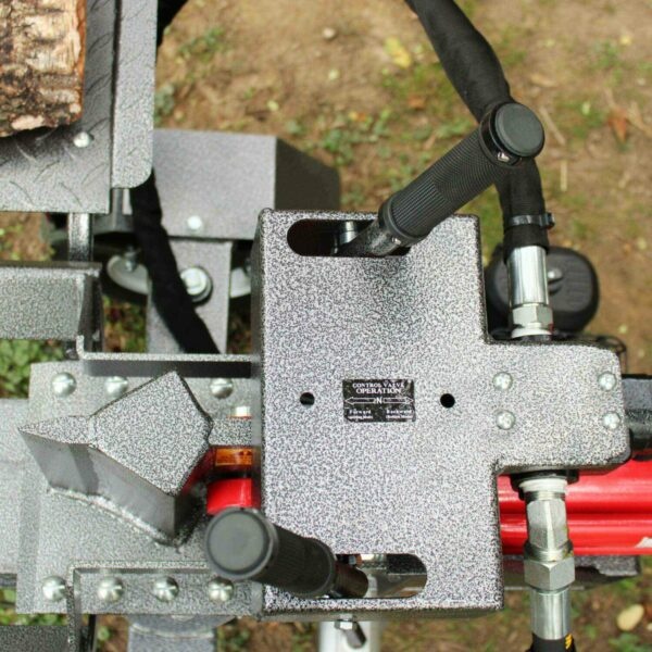 Hzc / Landworks 25 Tonnen horizontaler Holzspalter mit Benzinmotor, Holzlift und Schutzabdeckung (HS25205)