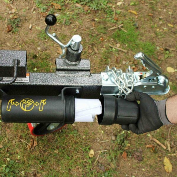 Hzc / Landworks 25 Tonnen horizontaler Holzspalter mit Benzinmotor, Holzlift und Schutzabdeckung (HS25205)