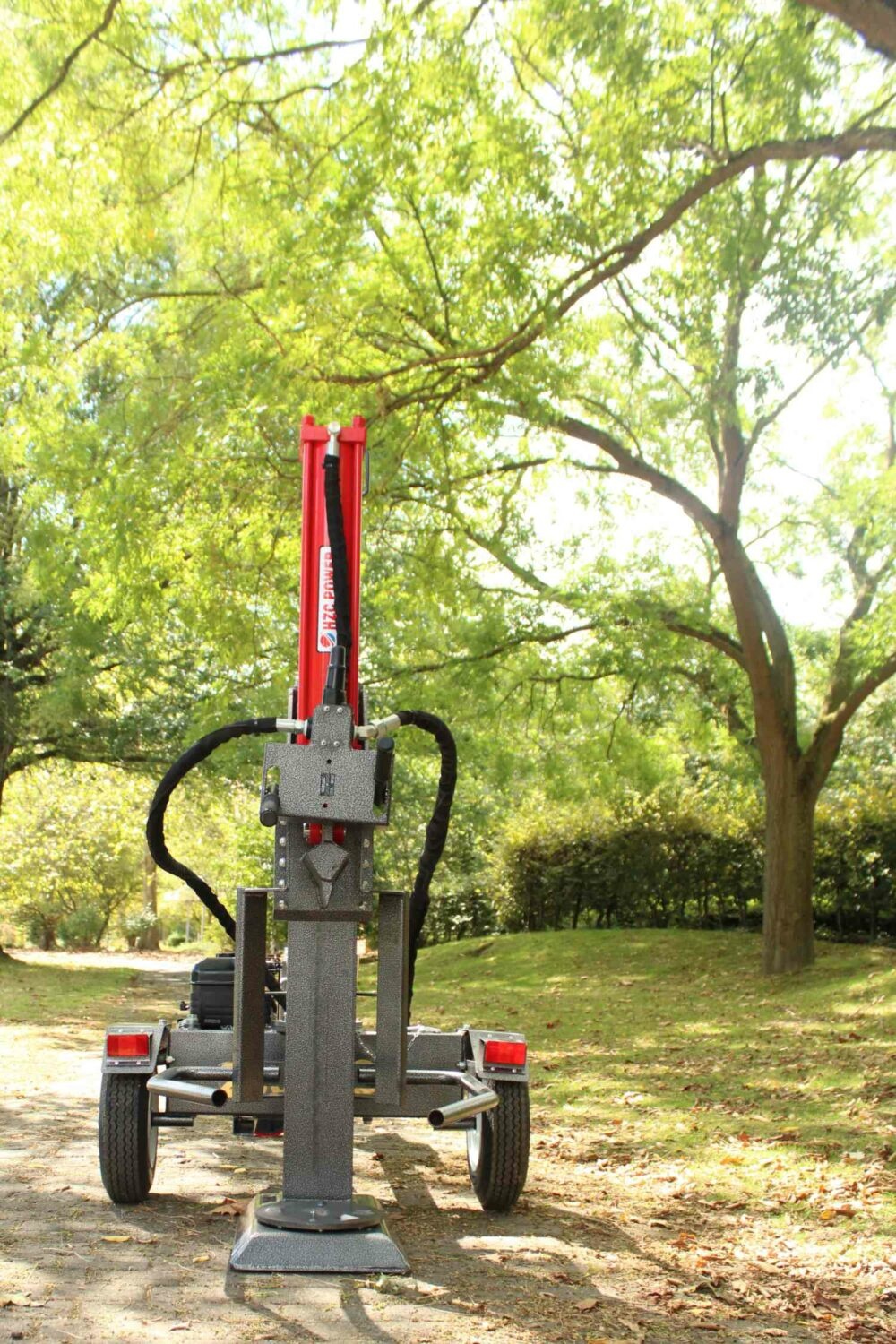 Hzc / Landworks 25 t stehender und liegender Holzspalter mit Benzinmotor und Montagearmen (HS25266)