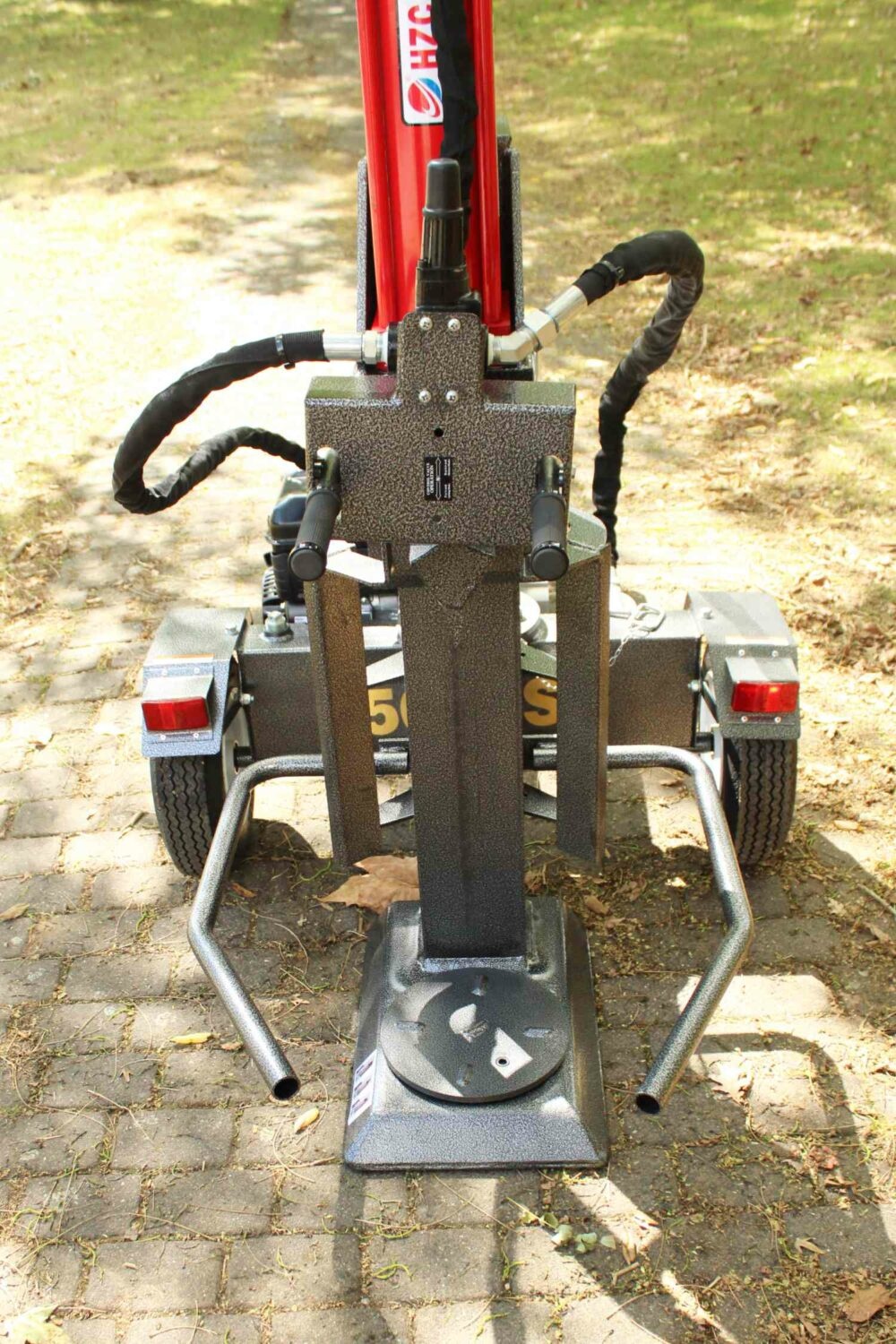 Hzc / Landworks 25 t stehender und liegender Holzspalter mit Benzinmotor und Montagearmen (HS25266)