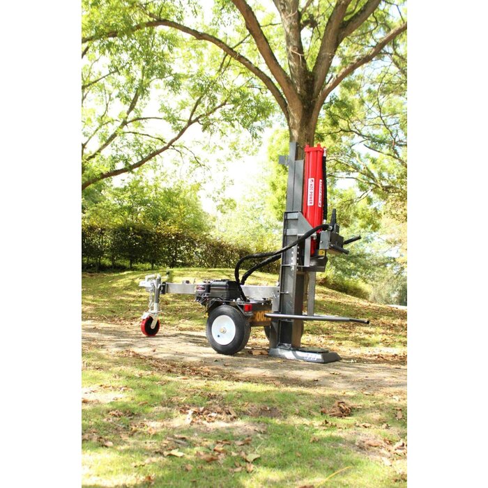 Hzc / Landworks 25 t upright and horizontal log splitter with petrol engine and mounting arms (HS25266)