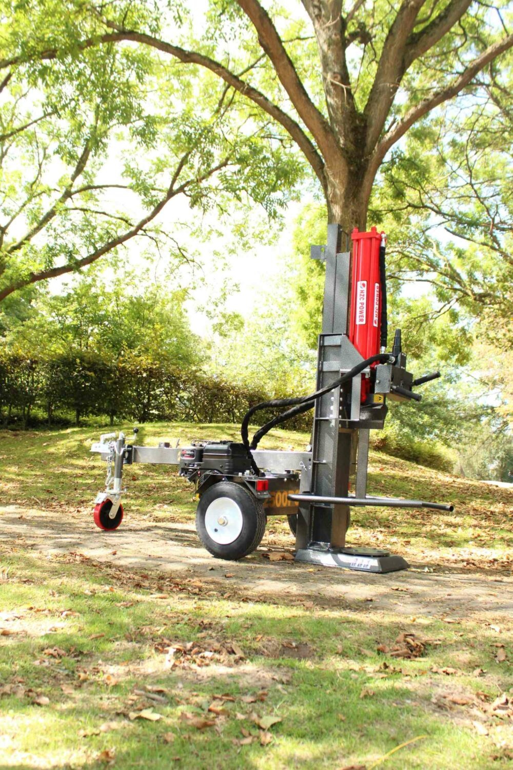 Hzc / Landworks 25 t stehender und liegender Holzspalter mit Benzinmotor und Montagearmen (HS25266)