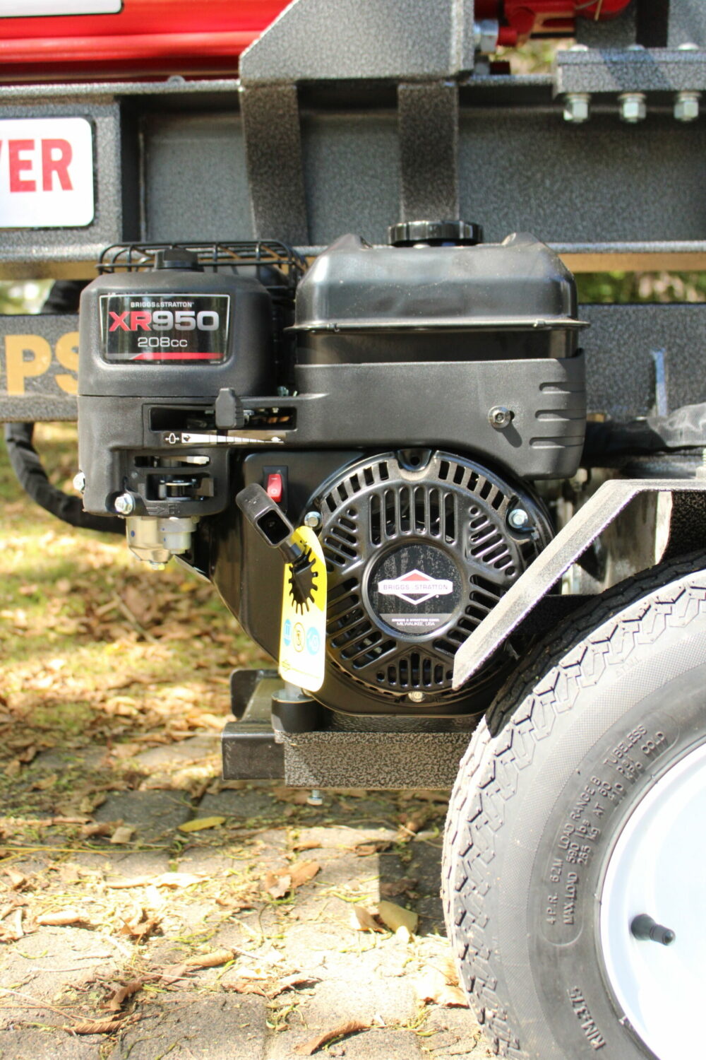 Hzc / Landworks 30 ton standing and lying log splitter with table, petrol engine and faster cylinder (HS30245)