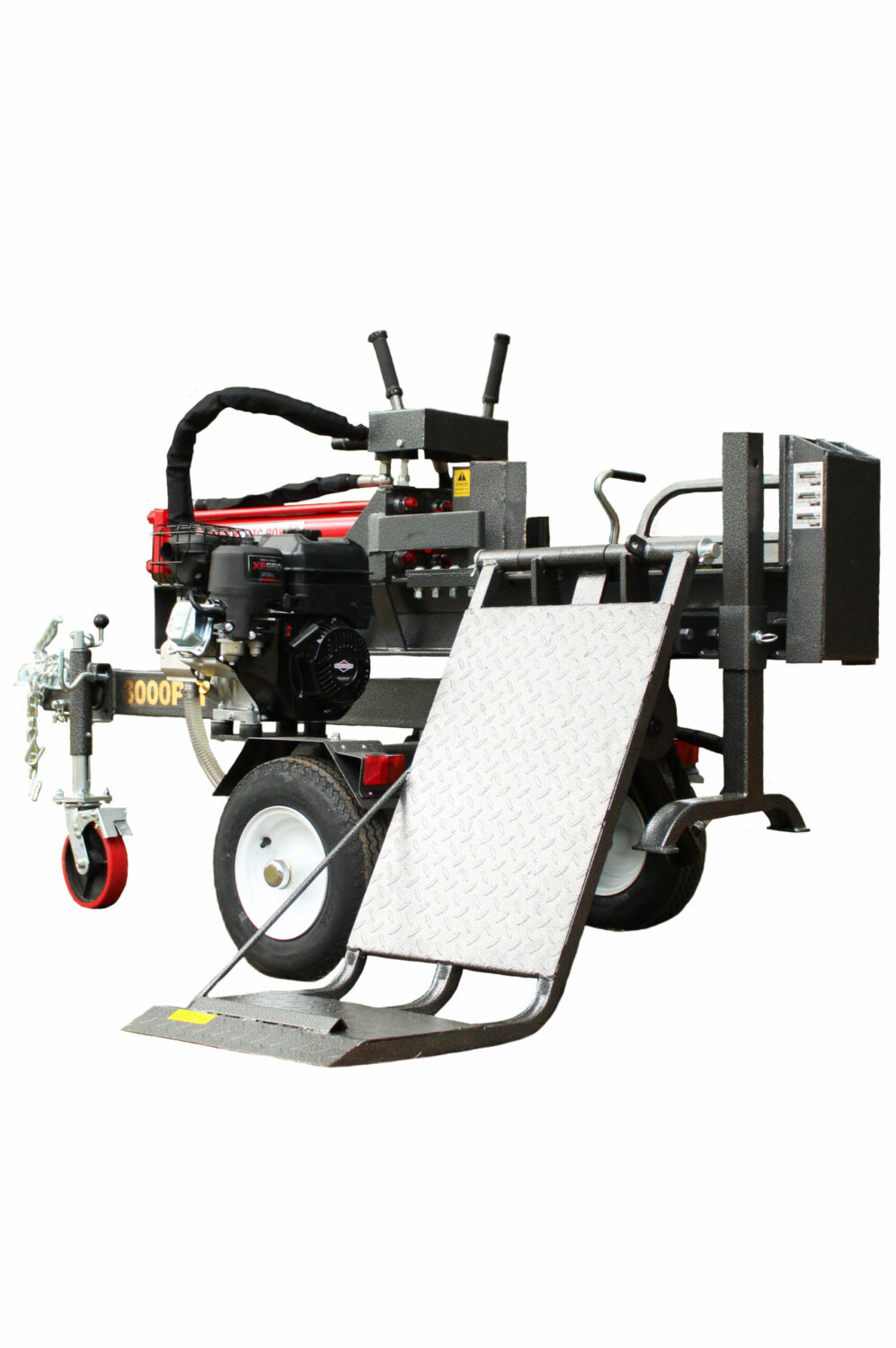 Hzc / Landworks 30 ton horizontal log splitter with petrol engine and log lift (HS30290)