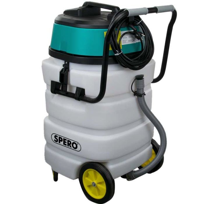 Spero tools 90-Liter-Kunststofftank Industrie-Staub- und Wassersauger mit Autostop – 3 Motoren IZ3001KAS