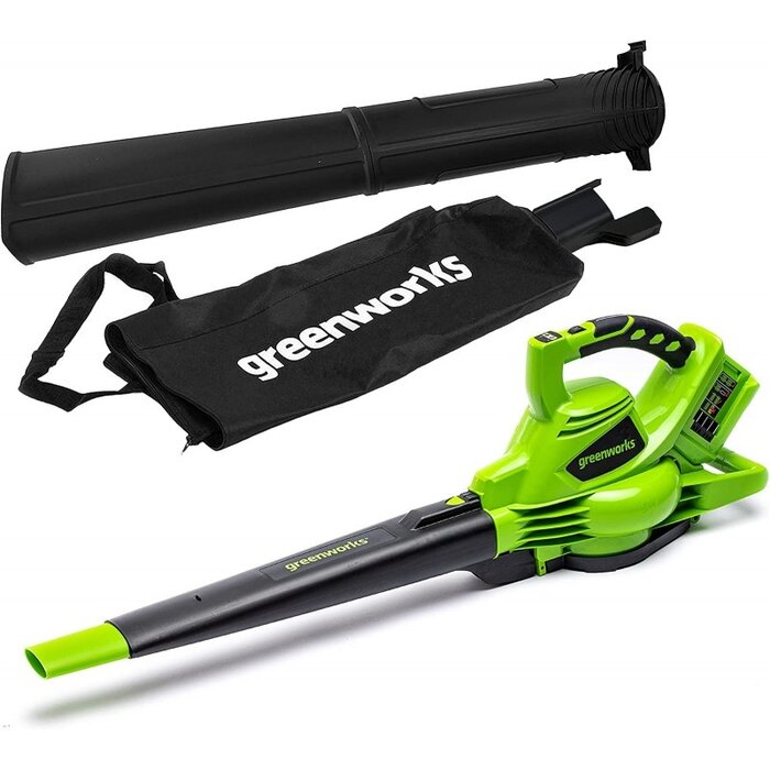 Greenworks 48 VOLT (2X24 VOLT) ACCU BLADBLAZER EN ZUIGER