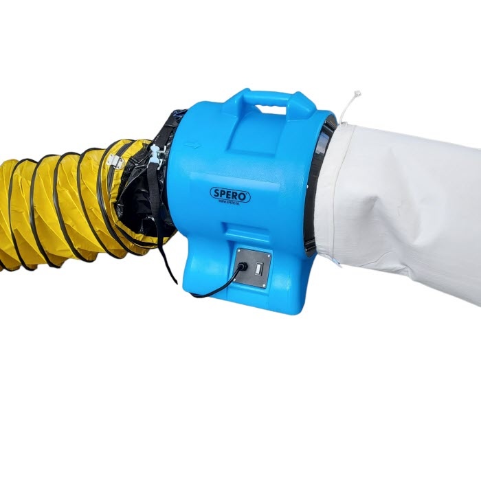 Spero tools 330mm X 3Mtr Dust Bag Axial Fans