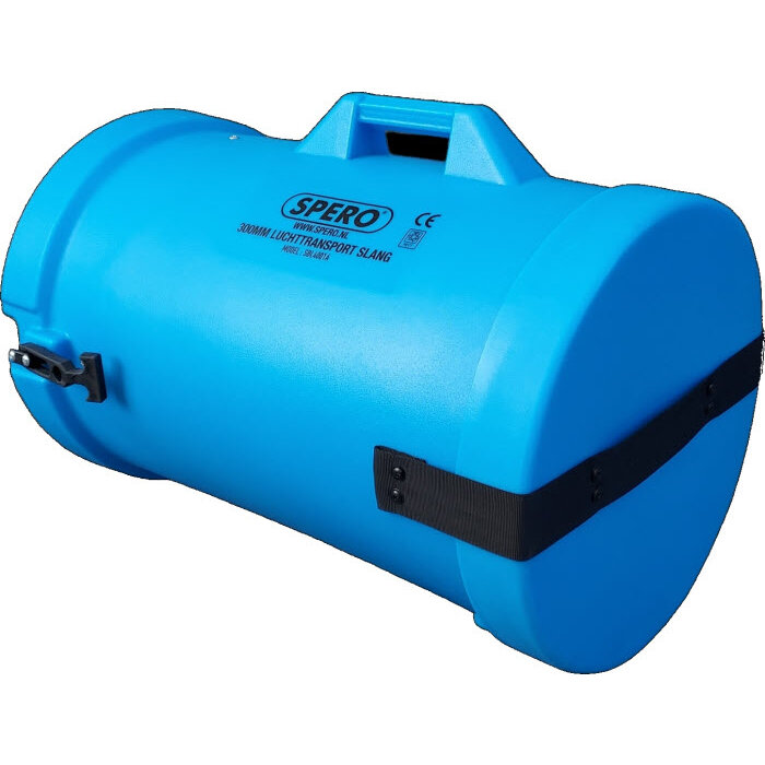 Spero tools 300mm x 4.5Mtr Flex Luchtslang Incl. Koker Axiaal Ventilatoren