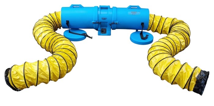 Spero tools Axiaal Ventilator 3900M3/H - Dia:300mm 750W Incl. koker met 4.5mtr