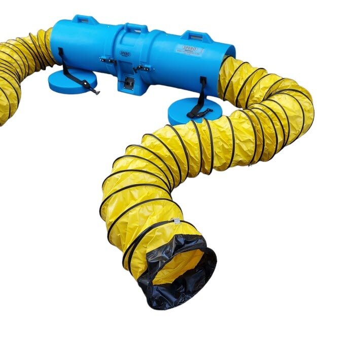 Spero tools Axial Fan 3900M3/H - Dia:300mm 750W Incl. tube with 4.5 mtr