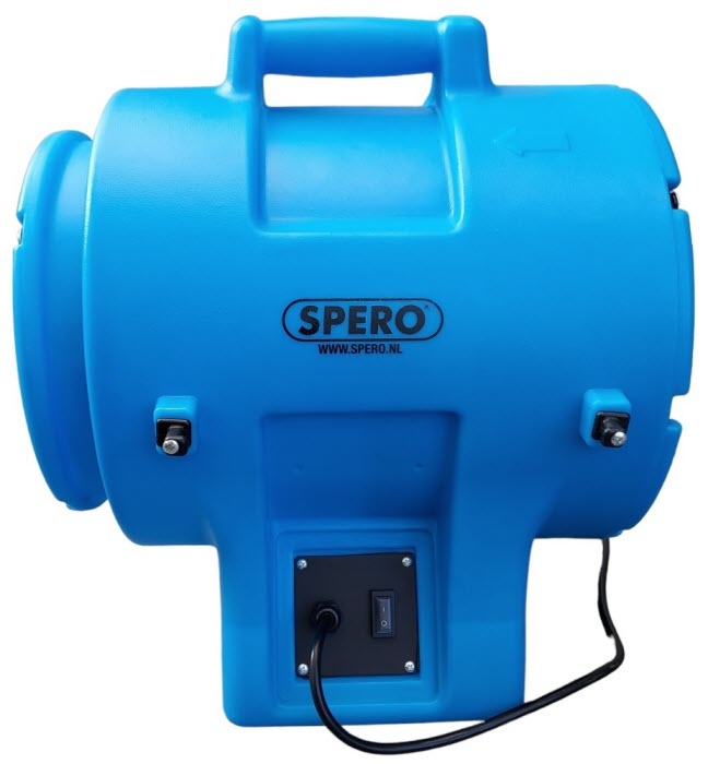 Spero tools Axiaal Ventilator 3900M3/H - Dia:300mm 750W Incl. koker met 4.5mtr