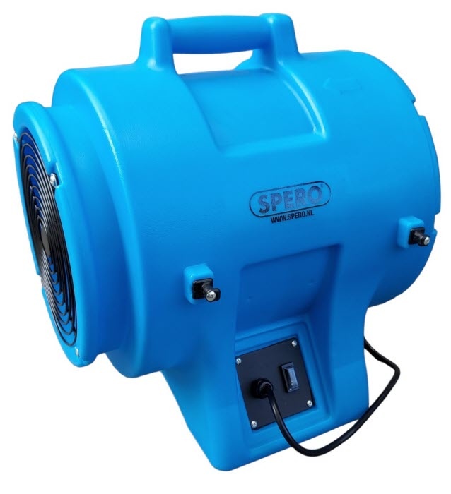 Spero tools Axiaal Ventilator 3900M3/H - Dia:300mm 750W Incl. koker met 4.5mtr