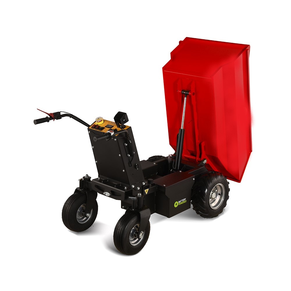 Hzc / Landworks Electric Mini Dumper with Bucket and Wheels: Efficient Transport Solution for 500 kg Payload