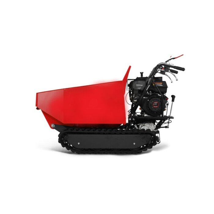 Hzc / Landworks MINIDUMPER, TRACKED DUMPER WITH BUCKET, CHAIN DRIVE, 9 HP PETROL ENGINE AND HYDRAULIC TIPPING DEVICE (MDK500H)