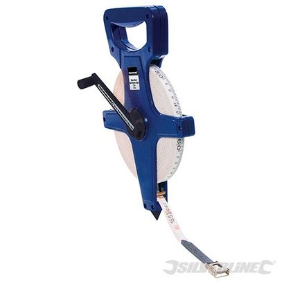 Silverline Landmeter op open frame 100 mtr