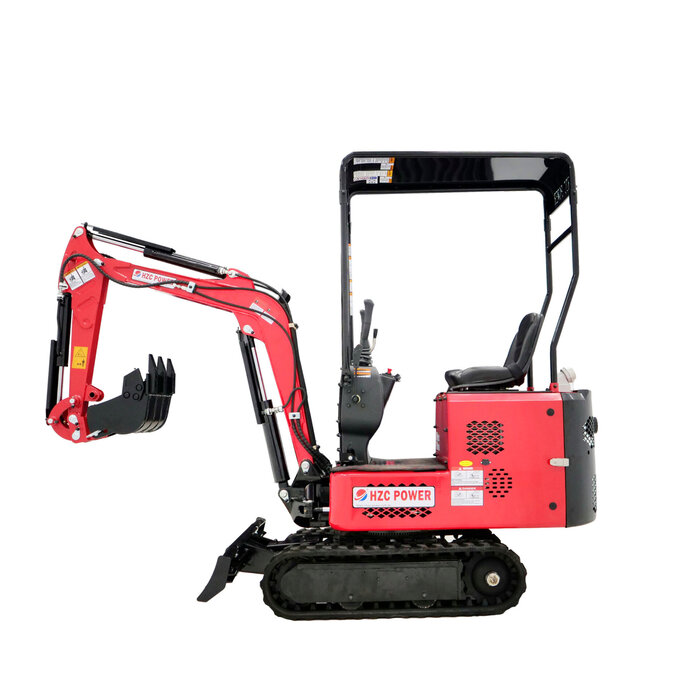 Hzc / Landworks Hybrid-Minibagger Benzin und Elektro, 810 kg