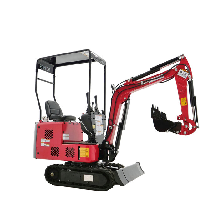 Hzc / Landworks hybrid Mini excavator petrol, and electric, 810 kg
