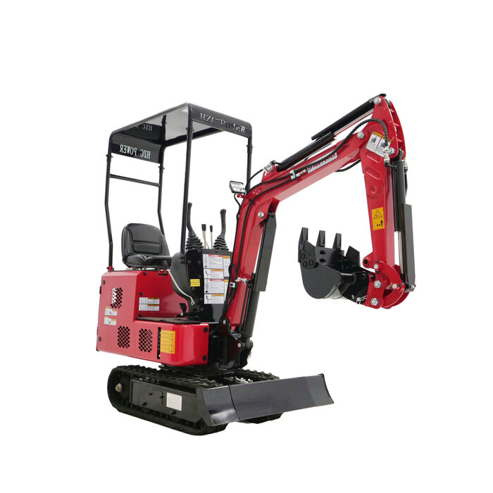 Hzc / Landworks hybrid Mini excavator petrol, and electric, 810 kg
