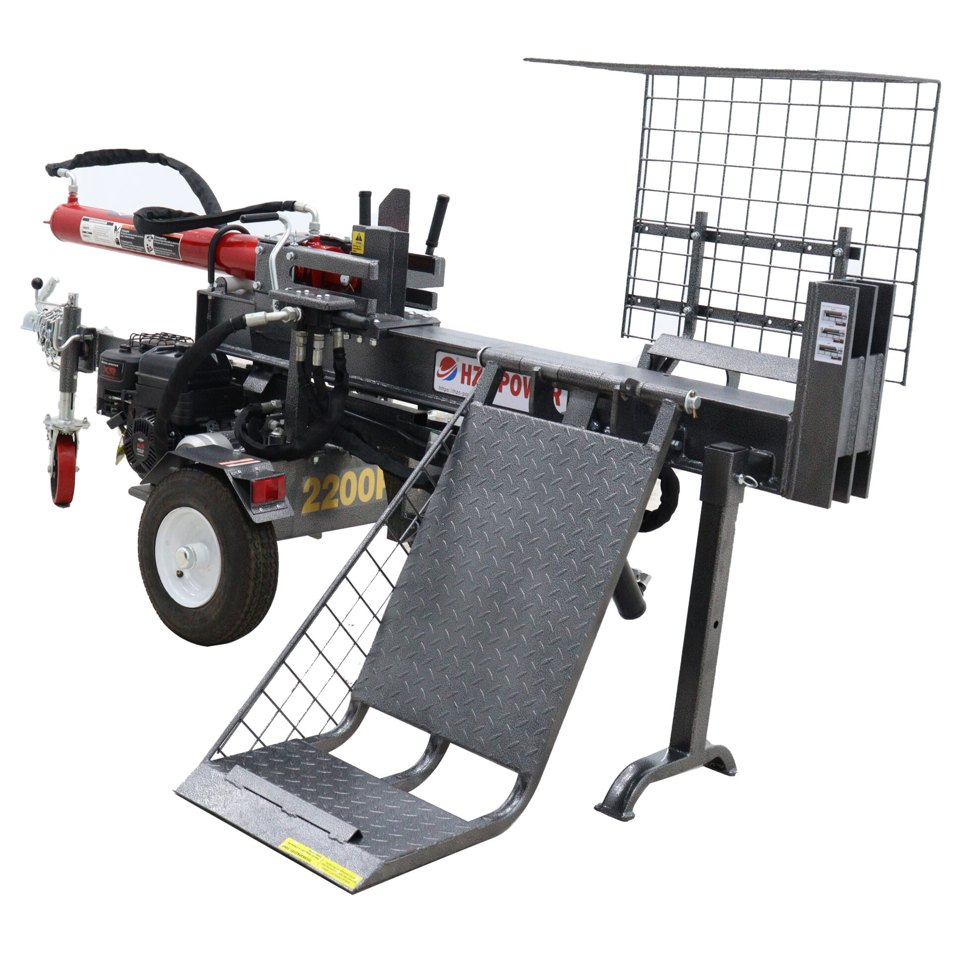 Hzc / Landworks 22T Horizontal Log Splitter HS22331H: Powerful Hybrid Log Splitter for Heavy-Duty Jobs