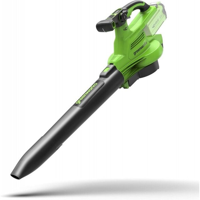 Greenworks 40 Volt Akku-Laubgebläse und Kolben GD40BVK2X