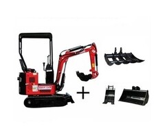 Hzc / Landworks Minibagger Verstellbarer Unterwagen Schwenkbarer Baggerarm