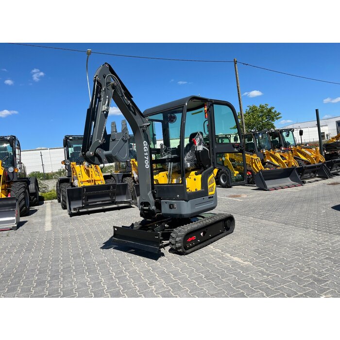 Günter Grossmann GG 1700 Mini graafmachine 3 cilinder kubota -