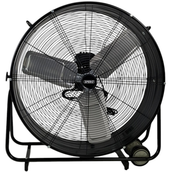 Spero tools SPERO SPV750 ist ein industrieller Bodenventilator mit einem Durchmesser von 75 cm,